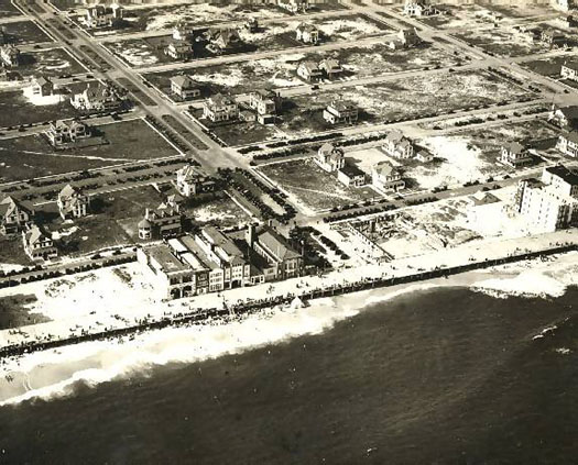 Aerial shot of LB Blvd.